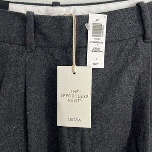 Aritzia Effortless pant / Heather charcoal precision wool